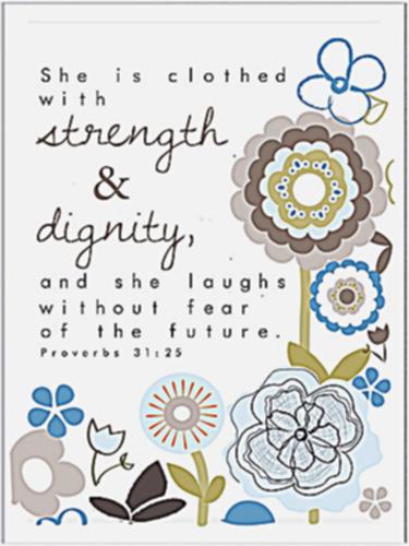 Card - She Is Clothed with Strength and Dignity, Preditos: Book | ICM Books