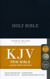 KJV Pew Bible, Large Print, Red Letter Blue Hardback 