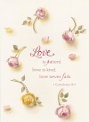 Card - Love is Patient, Love is Kind, Love Never Fail, Single Card 