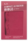 KJV Compact Ultrathin Bible for Teens, Fuchsia LeatherTouch