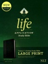 NLT Life Application Large-Print Study Bible, Third Edition Black/Onyx, Leatherlike