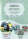 Birthday Cards - Potted Posies, Deluxe Diecut, Box of 12