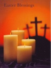 Easter Cards - Easter Blessings, Cross & candles (pack of 5)