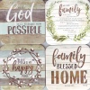 Coasters - Faith & Family - set of 4