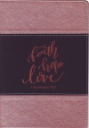 Journal - Faith Hope Love Two-Tone Lux Leather