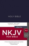 NKJV - Pew Bible Hardcover Blue Red Letter Edition Comfort Print 