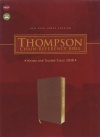 NKJV, Thompson Chain-Reference Bible, Leathersoft, Brown, Red Letter: 