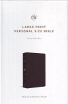 ESV Large Print Personal Size Bible, Black Genuine Leather