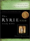 Ryrie NASB Study Bible: Black Genuine Leather - Red Letter 