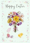 Easter Card - Happy Easter (bunch of flowers)