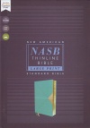 NASB Thinline Bible, Large Print, Leathersoft, Teal, Red Letter, Comfort Print