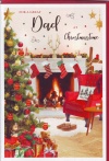 Christmas Card - For a Great Dad at Christmas time - CMS