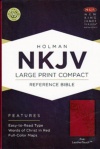 NKJV - Large Print Compact Reference Bible, Pink